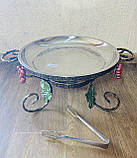 Садж для подавання шашлику (марміт) "Vip Греція" d36 + щипці в подарунок!!, фото 3