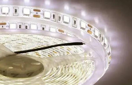 LED стрічка SMD 5050, 4000-4500К (нейтральний білий). Підсвічування для круглого акваріума., фото 2