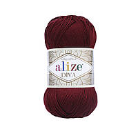 Пряжа Alize Diva 57 Bordeaux