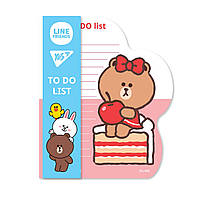 Папір для нотаток YES To Do Line Friends girl планшет з магнітом, блок 52 аркуша