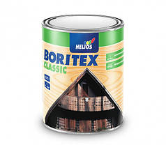 HELIOS BORITEX Classic, лазурь для деревини тонкошарова, горіх (4), 0,75л