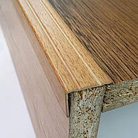 Сходовий кутовий поріжок 24*18 УЛ 121 "під дерево" Бук (фарбований), 2.7 м