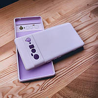 Google Pixel 6 Pro чехол силиконовый микрофибра Silicone Case lavender grey