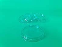 Дахка плоска з отвором для склянки РЕТ (250,350,400,500) NEW (50 шт)
