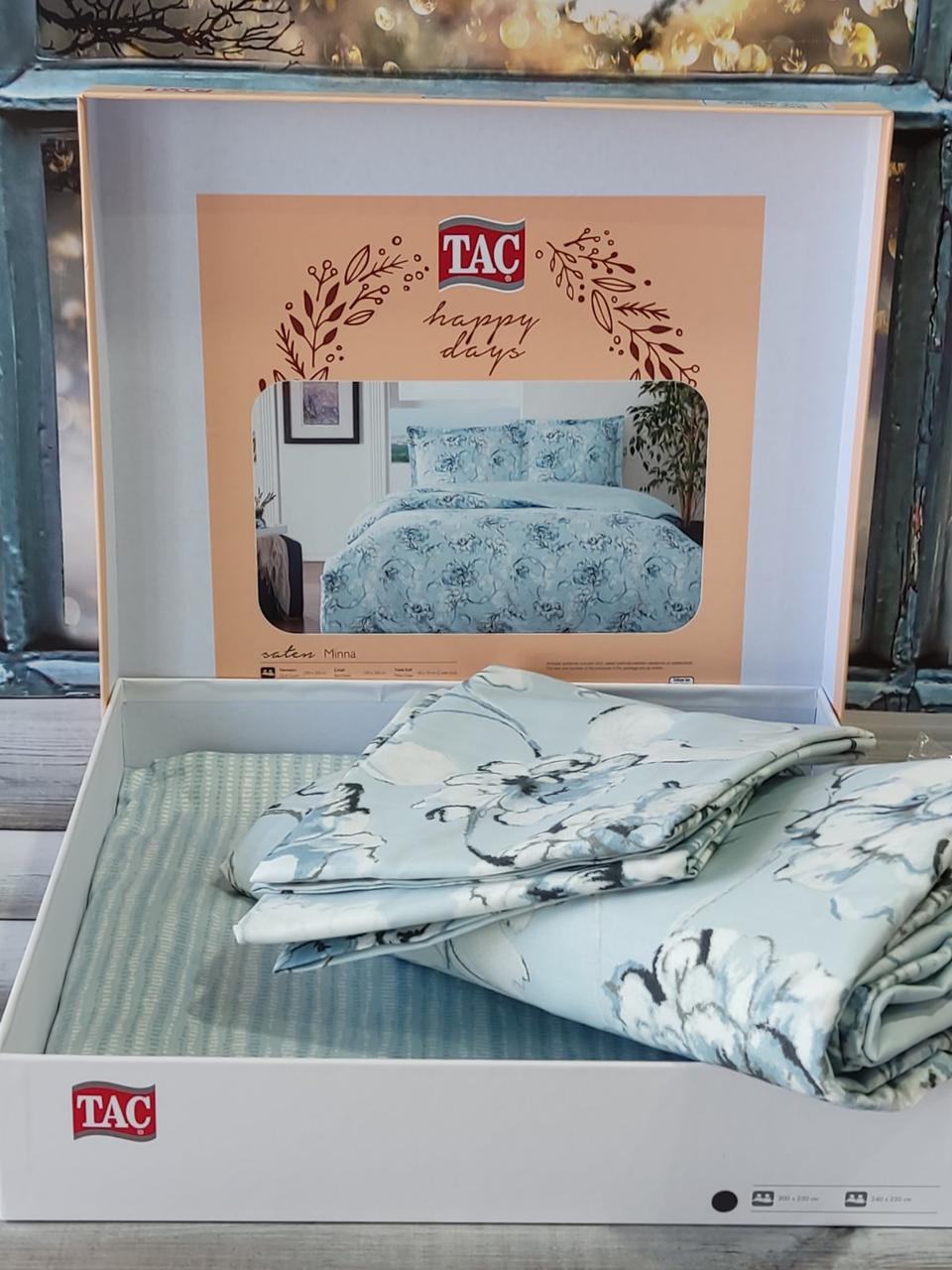 Постільна білизна сатинова євро розмір Tac Minna