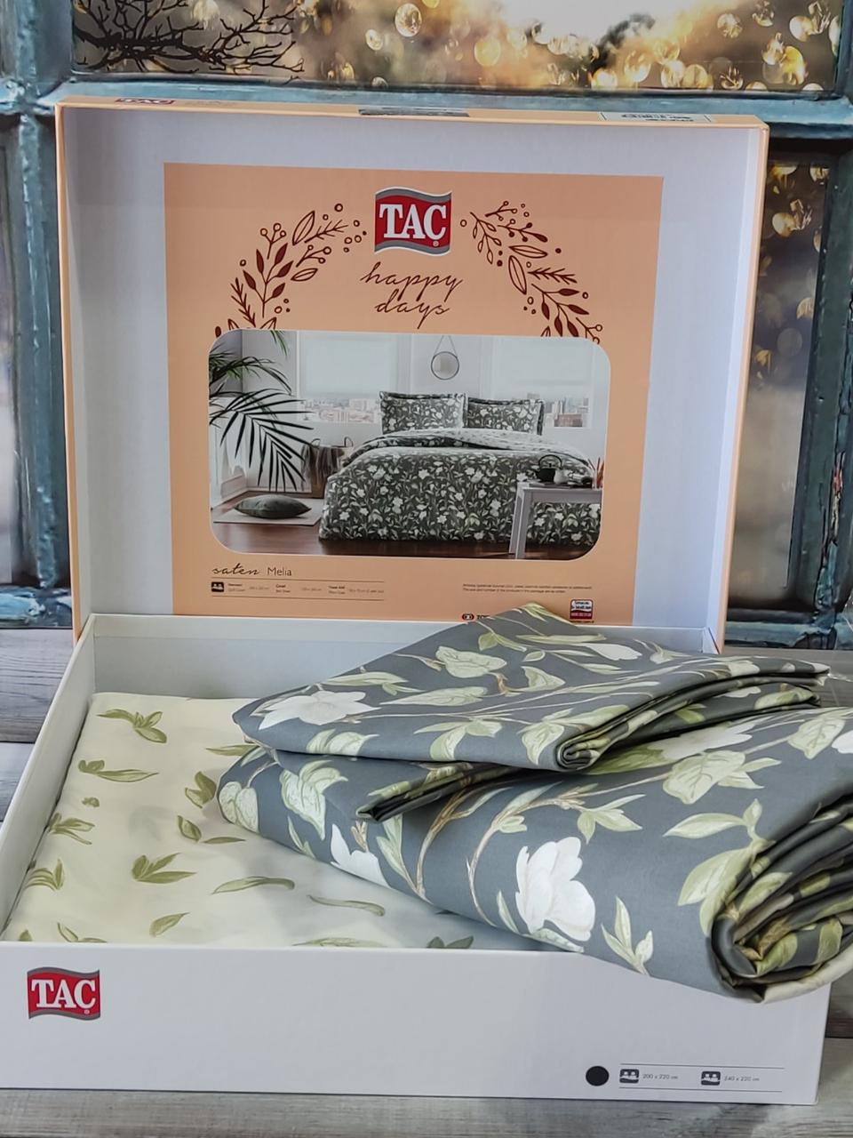 Постільна білизна сатинова євро розмір Tac Melia