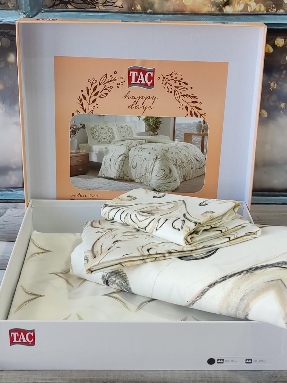 Постільна білизна сатинова євро розмір Tac Evora