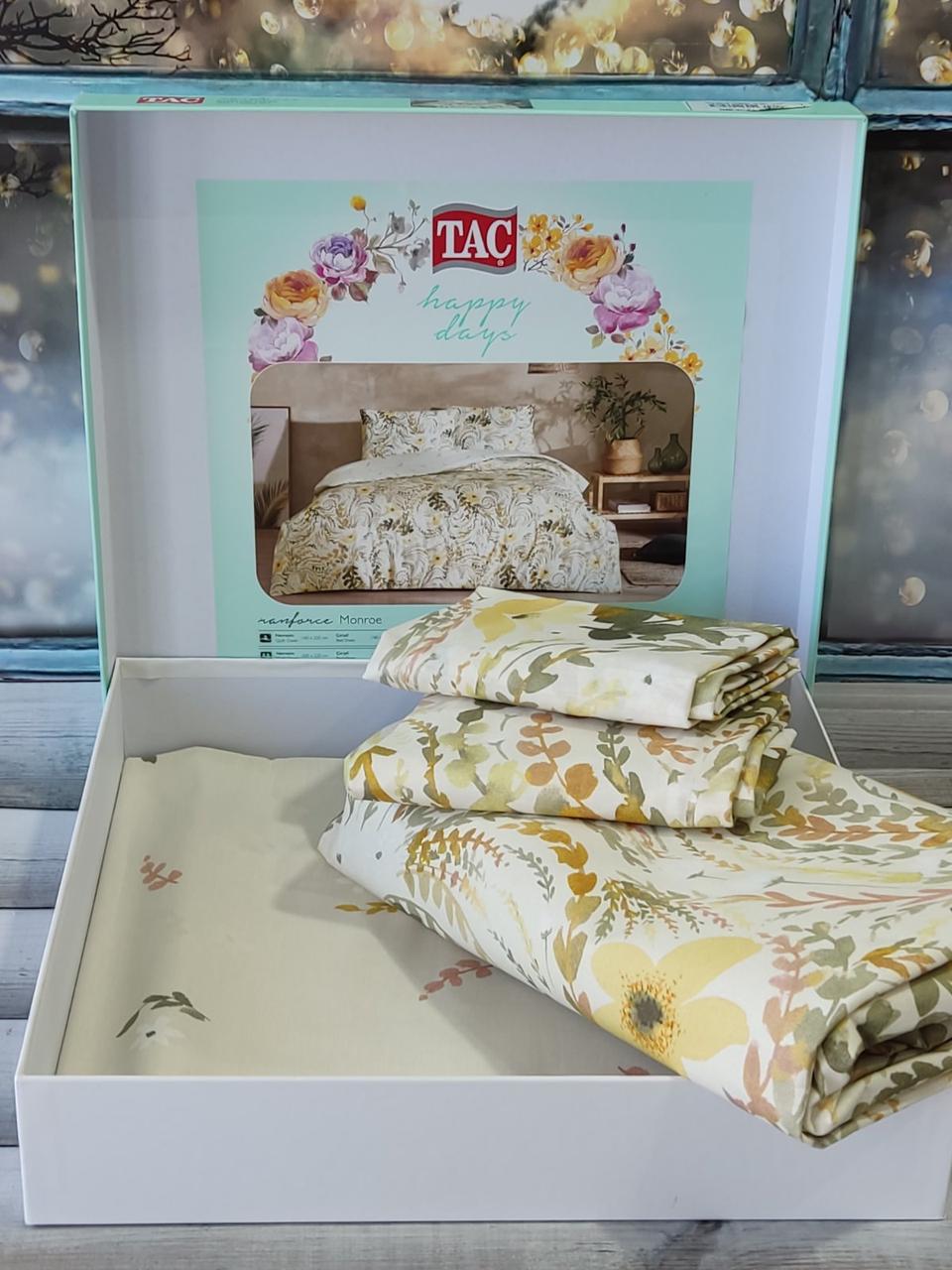 Постільна білизна ранфорс євро розмір Tac Monroe