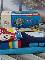 Постільна білизна полуторна дитяча з ранфорсу Tac Paw Patrol Jet