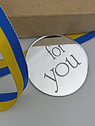 Бірка декоративна For You, акрилова срібло бірка для декору For You