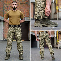 Штани тактичні військові ЗСУ-ТУ Grifon піксель ріп-стоп (вафелька) літні 56 розмір