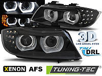 ПЕРЕДНІ ФАРИ ТЮНІНГ XENON HEADLIGHTS LED DRL BLACK AFS fits BMW E90/E91 09-11