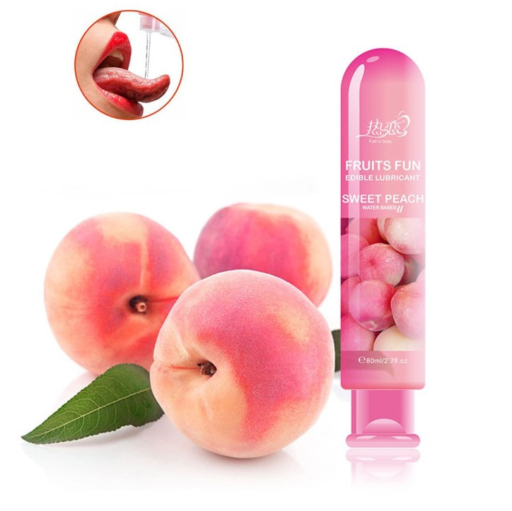 Їстівний лубрикант FALL IN LOVE на водній основі, Персик