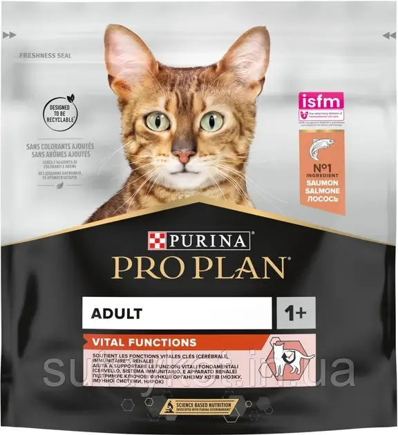 Purina Pro Plan Original Adult Salmon Пурина Проплан про план корм для котів з лососем, 400 гр.