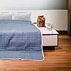 Стьобане покривало на двоспальне ліжко, літня ковдра в розмірі 210*220, Туреччина Блакитний, фото 3