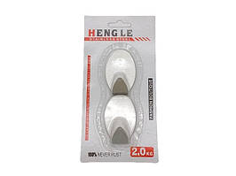 Гачок тримач для рушників у ванну на липучці Овал з нержавійки Самоклеючі гачки набір 2 шт 5*3 cm