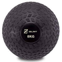 М'яч медичний слембол для кроссфіту Record SLAM BALL FI-7474-8 8кг чорний Код FI-7474-8