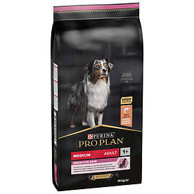 Pro Plan Medium Adult Sensitive Skin сухий корм для собак з харчовими розладами та алергією (14 кг)