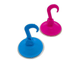 Гачок тримач на присосці для рушників у ванну кімнату пластиковий набір 2 штуки L 7 cm