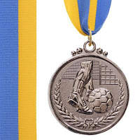 Медаль спортивная с лентой SP-Sport Футбол C-7025 золото, серебро, бронза Код C-7025