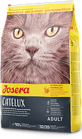 Josera Catelux 10 кг корм для кошек для выведения шерсти утка