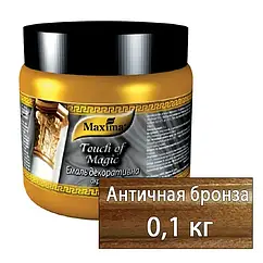 Емаль декоративна акрилова «Touch of Magic» Maxima — 0.1 кг, антична бронза