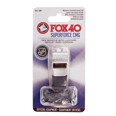 Свисток суддівський металевий SUPER FORCE CMG FOX40-9122-1408 срібний Код FOX40-9122-1408