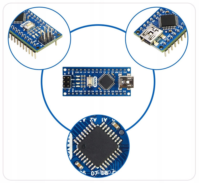 Плата Arduino Nano ATMega328P V3.0 CH340 - фото 2 - id-p1866349861