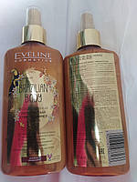 Золотой спрей - шиммер для тела Eveline / Эвелин 5в1 увлажняющий с аргановым маслом Eveline Brazilian Body