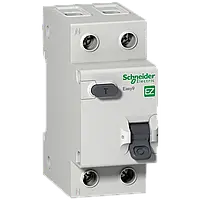 Schneider Electric EZ9D34625 Easy9, 1Р+N, 25А 30мА AC Диференційний автоматичний вимикач