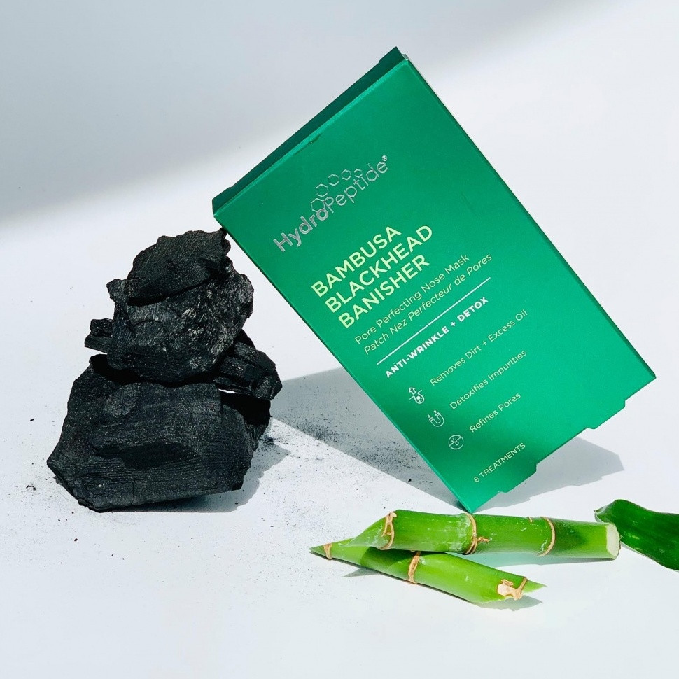 Очищаючі маски для носа - HydroPeptide Bambusa Blackhead Banisher 8шт., фото 1