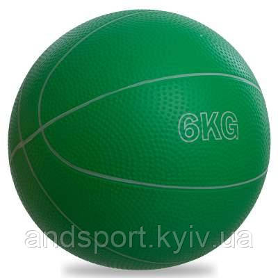 М'яч медичний медбол Record Medicine Ball SC-8407-6 6кг кольори в асортименті Код SC-8407-6, фото 2