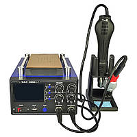 DR Паяльная станция WEP 853AAA-I, со встроенным вакуумным сепаратором 9" (20 x 11 см), фен, паяльник, USB 5V