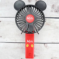 Беспроводной мини вентилятор Детский раскладной Mini Mause Fan на аккумуляторе\батарейках (Оригинальные фото)