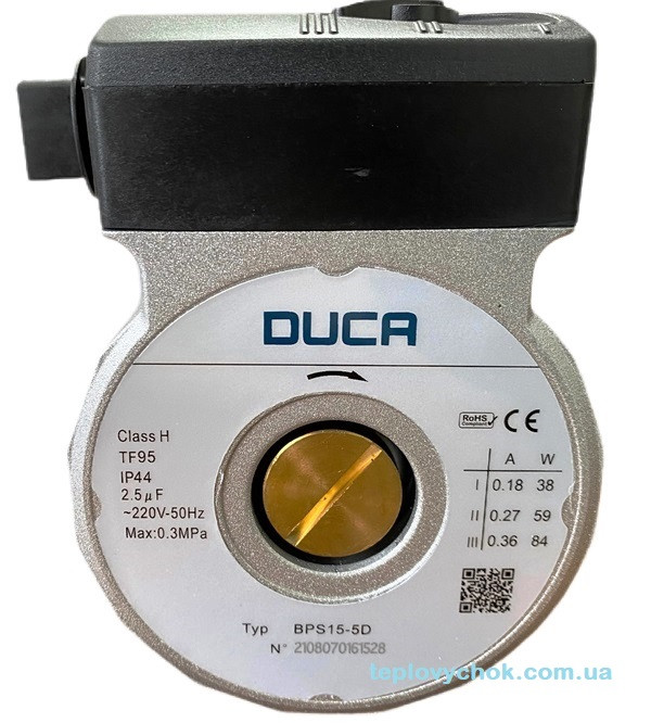 Насос циркуляційний DUCA 15/5 аналог Wilo RSL (RS) крильчатка 68/30