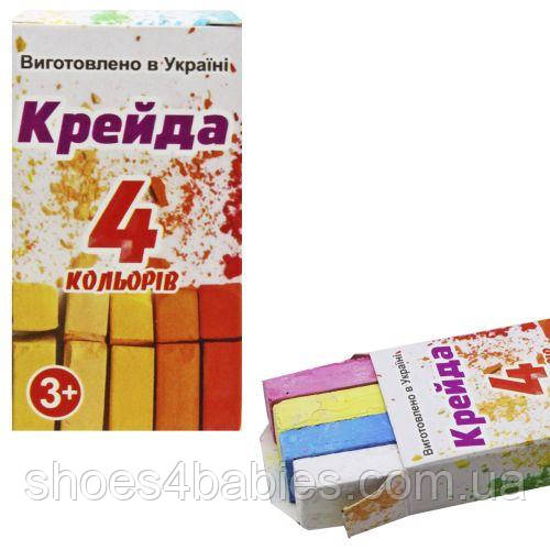 Крейда кольорова_4кв. квадр.70*15*10 мм карт. уп No КК.904 "ЛЮКС КОЛОР"