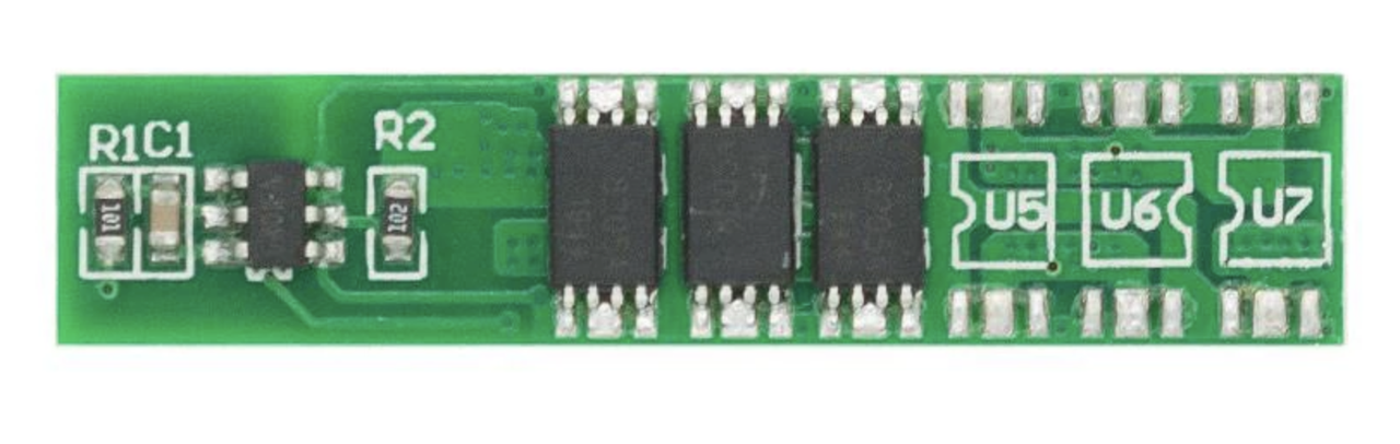 Модуль захисту HX-1S-3876 BMS 1S 3MOS 4.2В 6А 18650 Li-Ion