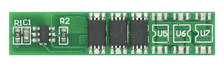 Модуль захисту HX-1S-3876 BMS 1S 3MOS 4.2В 6А 18650 Li-Ion, фото 1