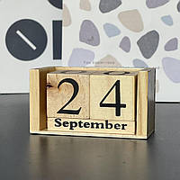 Календар дерев'яний, малий, Вечный календарь 22112-3