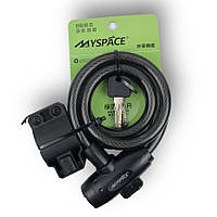 Замок велосипедний SUO-001 MYSPASE 12*1200мм, з кріпленням