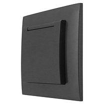 Розетка Marshel Ideal 1-яка із заземленням і кришкою графіт RS16-473-G, фото 3