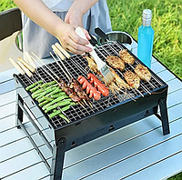 Гриль мангал портативний Portable barbecue grill 360x270x280