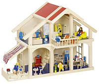 Кукольный домик goki 2 этажа с внутренним двориком 51893G