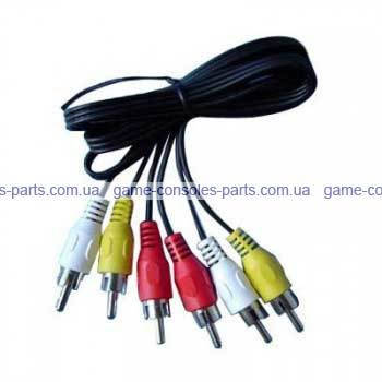 Кабель тюльпаны 3RCA to 3RCA 1.8m (Atcom)