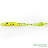 Силикон FishUp ARW Worm 2" 12шт #055 Chartreuse Black "Оригинал"