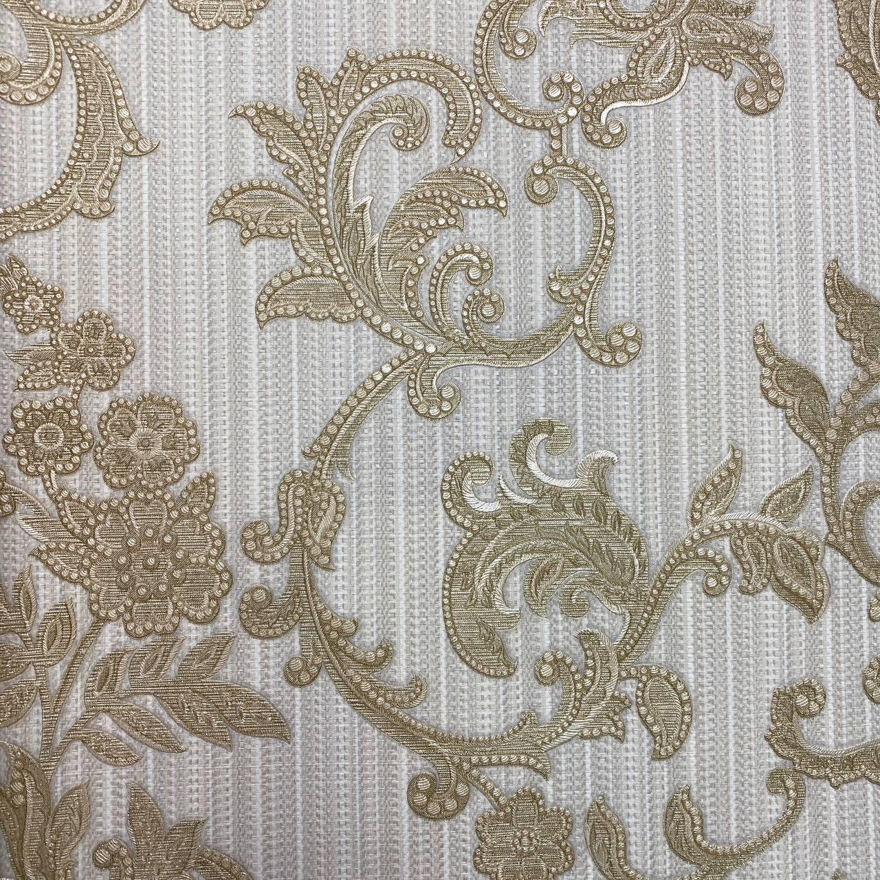Шпалери вінілові на флізеліновій основі сіро-бежевий AdaWall SEYYAH 1,06 х 10,05м (1305-3)