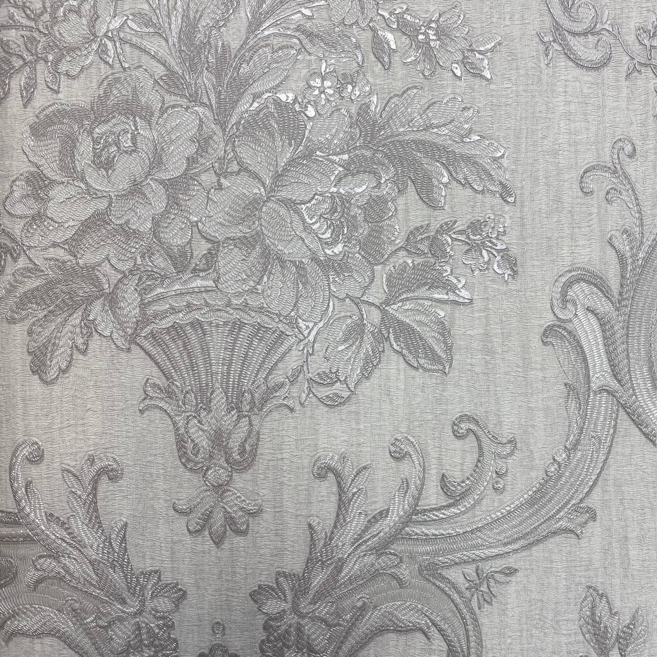 Шпалери вінілові на флізеліновій основі світло-сірий AdaWall SEYYAH 1,06 х 10,05м (1310-1), фото 1