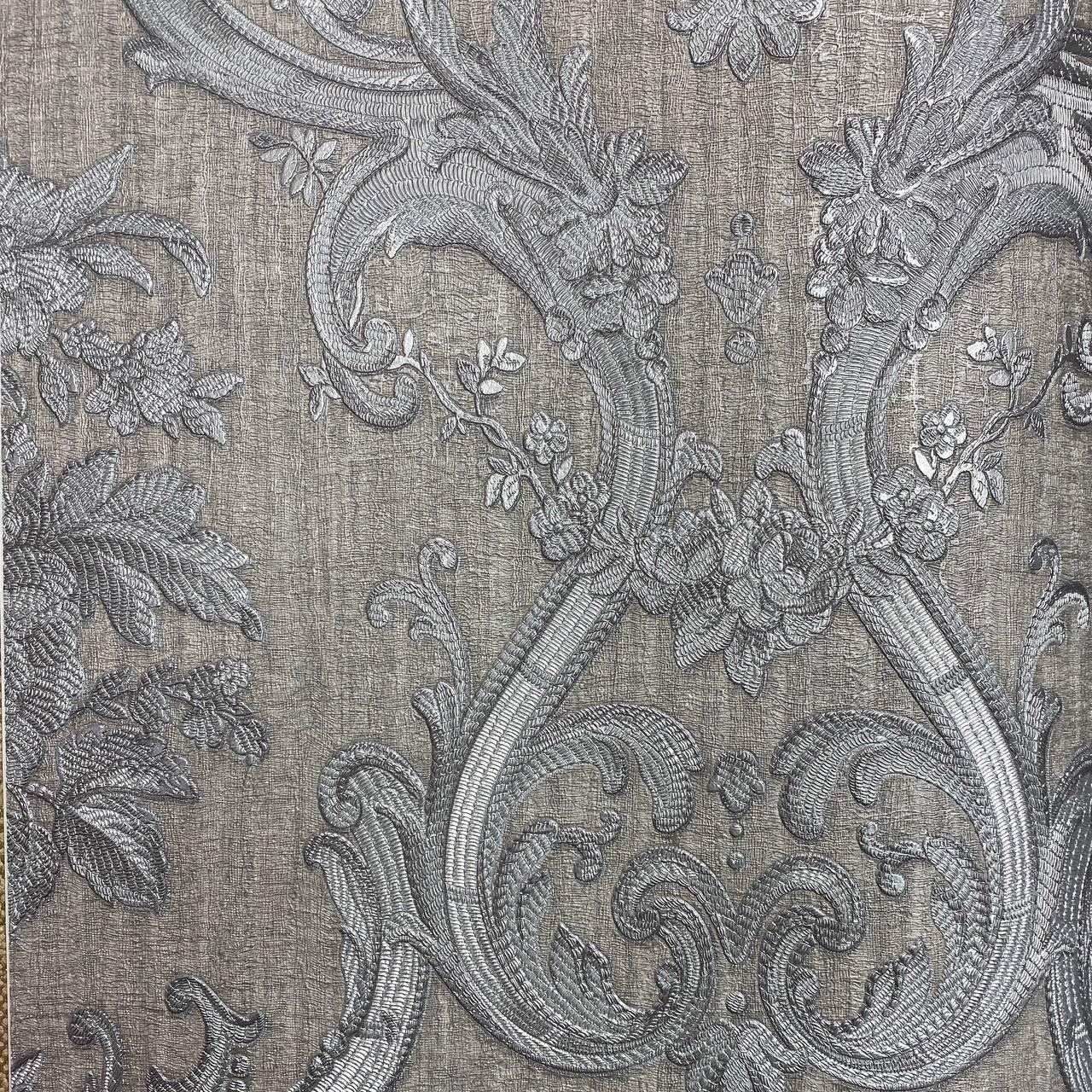 Шпалери вінілові на флізеліновій основі сірий AdaWall SEYYAH 1,06 х 10,05м (1310-4), фото 1