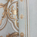 Шпалери вінілові на флізеліновій основі м'ятний AdaWall SEYYAH 1,06 х 10,05м (1309-4), фото 4