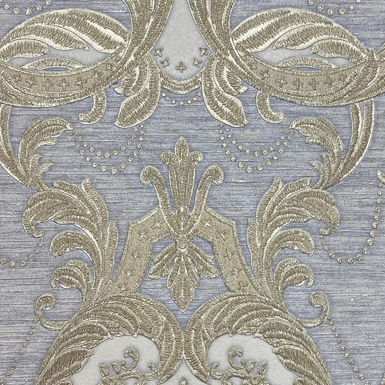 Шпалери вінілові на флізеліновій основі сірий AdaWall Signature 1,06 х 10,05м (1002-2)
